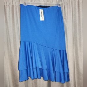 Find me asymmetrical blue skirt 3x